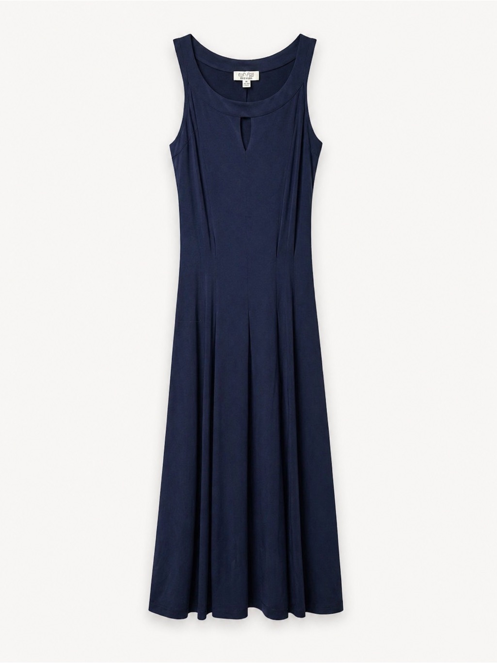 Signature By Robbie Bee Navy Keyhole Sleeveless Maxi Dress
